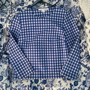 DVF boxy long sleeve top